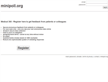 Tablet Screenshot of minipoll.org